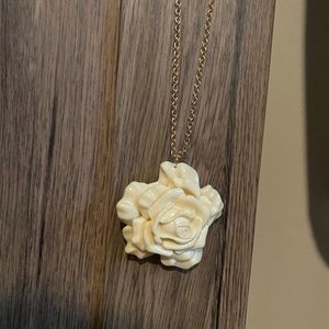 Forever 21 Resin Rose Drop Pendant